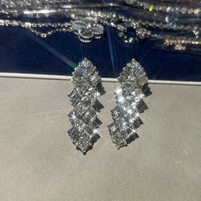 Cartier Reflection H8000459 De Cartier Earrings White Gold Diamonds 5