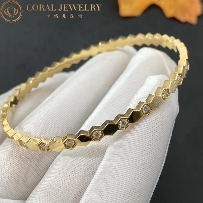 Chaumet Bee My Love Bracelet 083439 Yellow gold diamonds 8