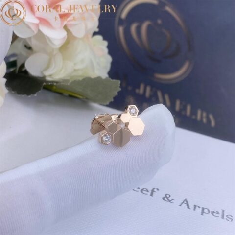 Chaumet Bee My Love Earrings 083985 Rose gold diamonds 7