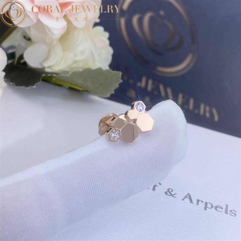 Chaumet Bee My Love Earrings 083985 Rose gold diamonds 5
