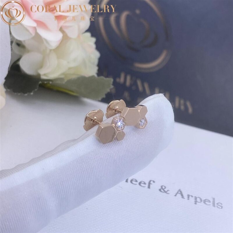 Chaumet Bee My Love Earrings 083985 Rose gold diamonds 3