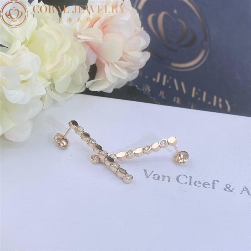 Chaumet Bee My Love Earrings 083993 Rose gold diamonds 5