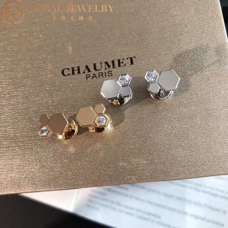 Chaumet Bee My Love Earrings 083984 White gold diamonds 6