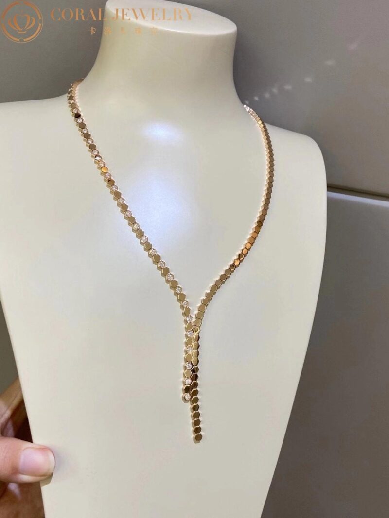 Chaumet Bee My Love 083989 Necklace Rose gold diamonds 7