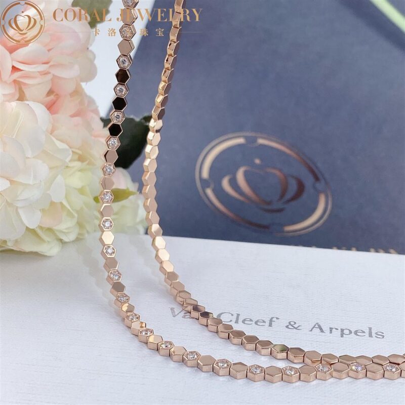 Chaumet Bee My Love 083989 Necklace Rose gold diamonds 6