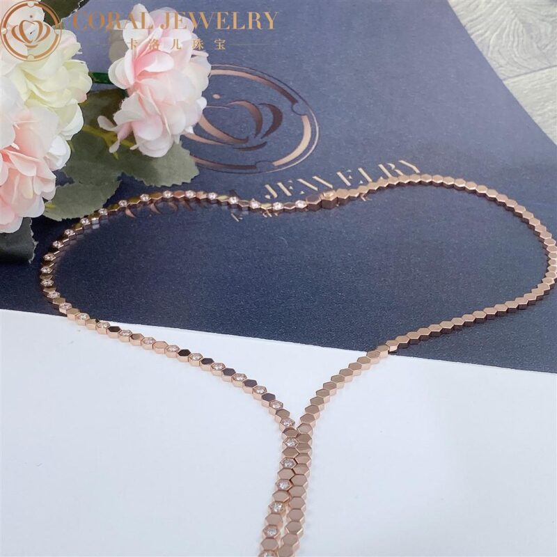 Chaumet Bee My Love 083989 Necklace Rose gold diamonds 4