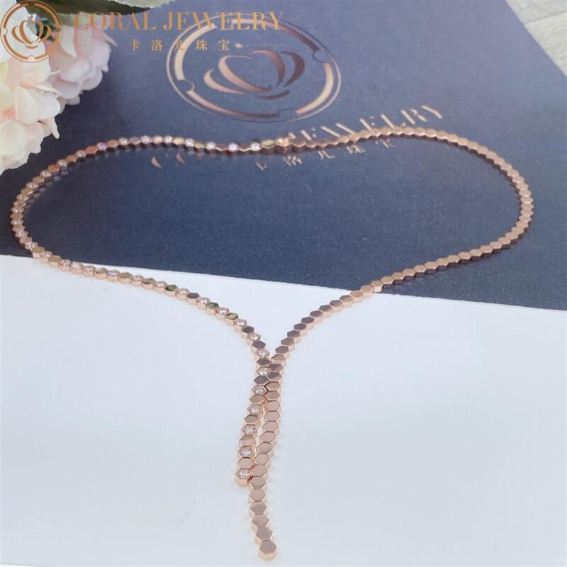 Chaumet Bee My Love 083989 Necklace Rose gold diamonds 3