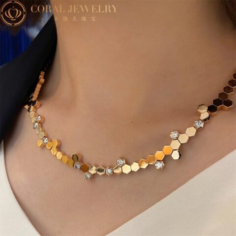 Chaumet Bee My Love 085089 Necklace Rose gold diamonds 5