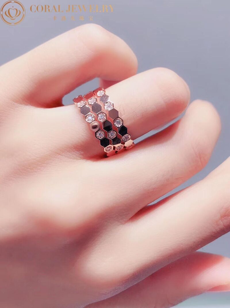 Chaumet Bee My Love Ring 081933 Rose gold diamonds, 2.5mm 4