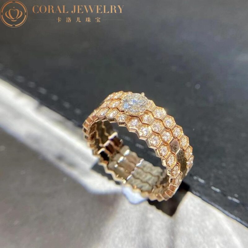 Chaumet Bee My Love Ring 081935 Rose gold diamonds, 2.5mm 4