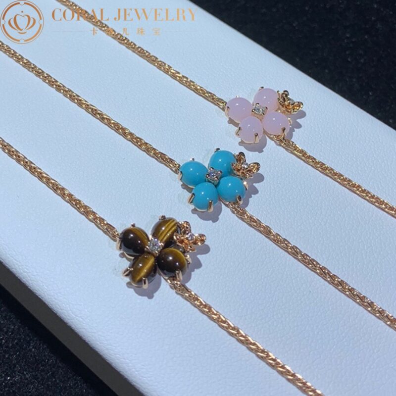 Chaumet 083537 Hortensia Aube Rosee Pink Gold Opal Diamond Bracelet 2