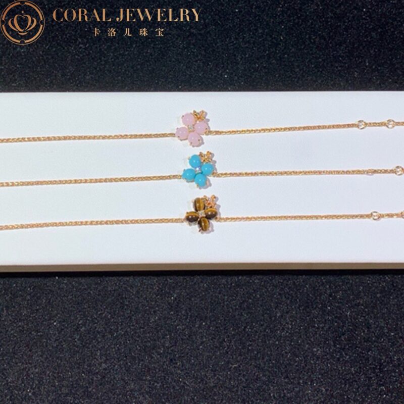 Chaumet 083537 Hortensia Aube Rosee Pink Gold Opal Diamond Bracelet 5