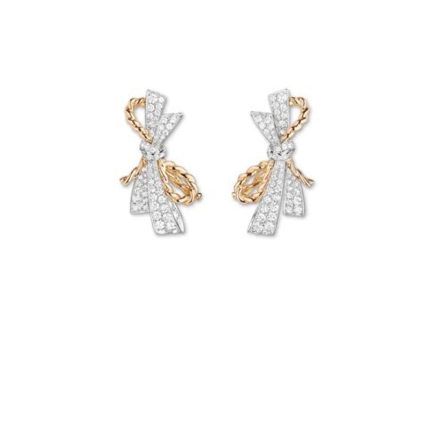 Chaumet Insolence Earrings 082959 White Gold Rose Gold Diamonds 1