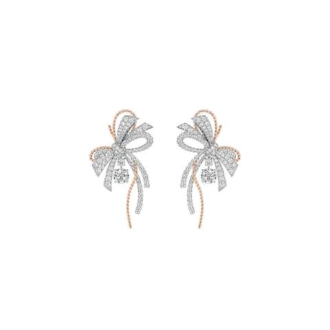 Chaumet Insolence Earrings 082963 White Gold Rose Gold Diamonds 1