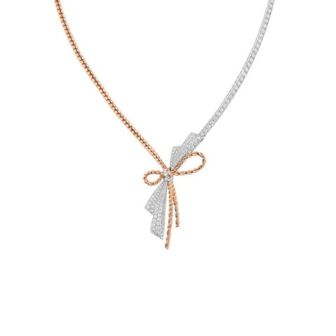 Chaumet 082937 Insolence Necklace White Gold Rose Gold Diamonds 2