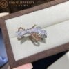 Chaumet Insolence Ring 082939 White Gold Rose Gold Diamonds 7