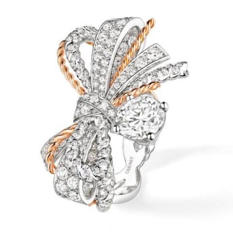 Chaumet Insolence Ring 082962 White Gold, Rose Gold, Diamonds 1