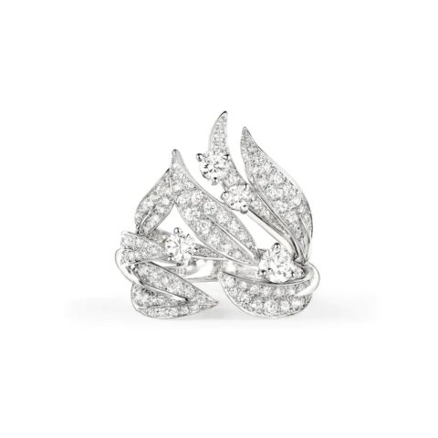 Chaumet Jardins Laurier Ring 083503 White Gold Diamonds 1