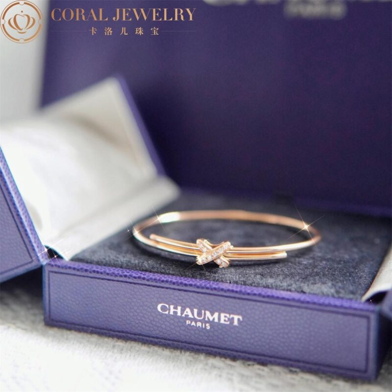 Chaumet 081776 Jeux De Liens Bracelet Rose Gold Diamonds 2