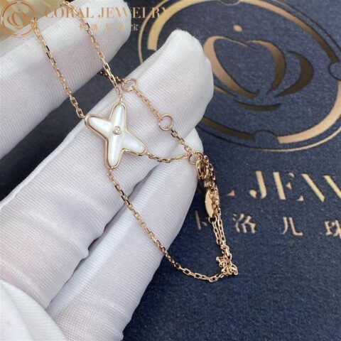 Chaumet 082933 Jeux De Liens Bracelet Rose Gold Mother-of-pearl Diamond 6