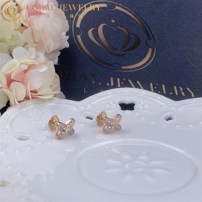 Chaumet JEUX DE LIENS 083468 EARRING Rose gold diamonds 5