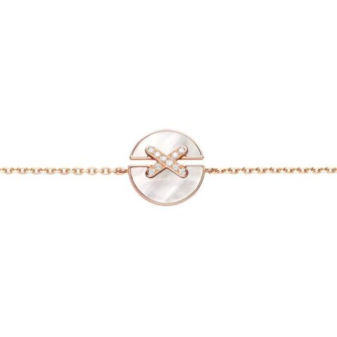 Chaumet Jeux De Liens Harmony 084231 Mother-of-pearl Bracelet Rose Gold Diamonds 1
