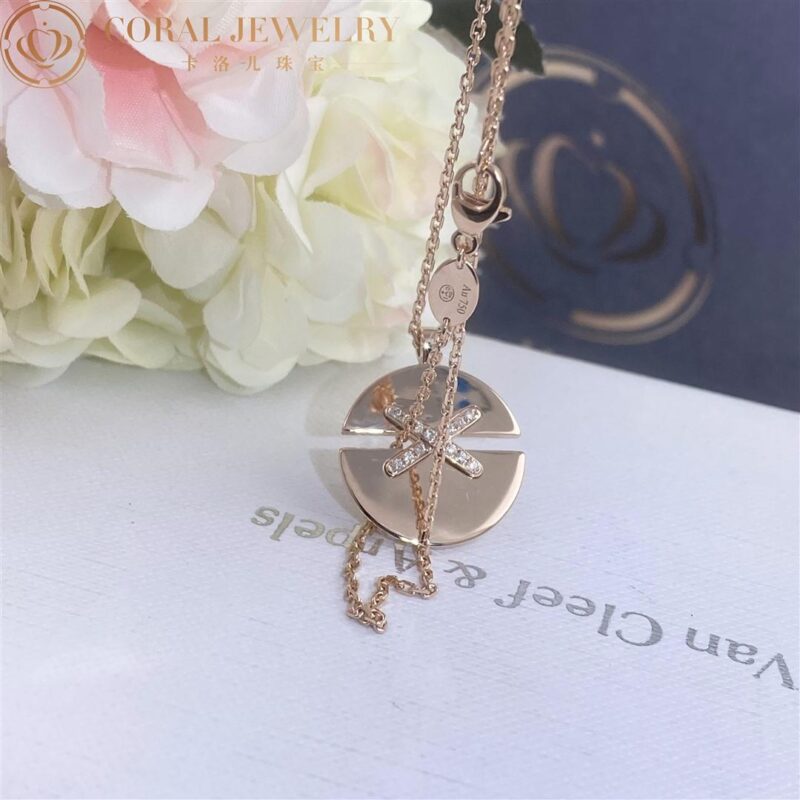 Chaumet Jeux De Liens 084493 Harmony Rose Gold Medium Model Pendant Rose Gold Diamonds 6