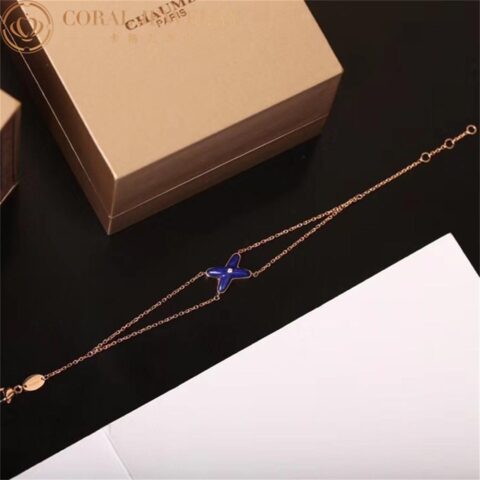 Chaumet Jeux De Liens Onyx Bracelet Rose Gold Lapis lazuli Diamond 085122 7