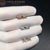 Chaumet Earrings 080048 Jeux de Liens White Gold Diamond Stud 3