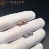Chaumet Earrings 080048 Jeux de Liens White Gold Diamond Stud 2