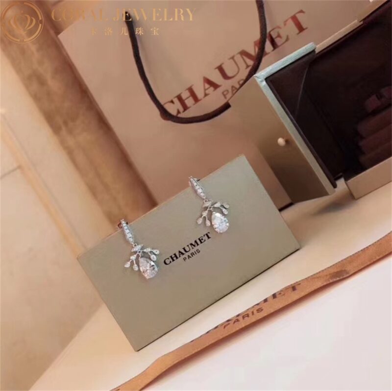 Chaumet 082612 Joséphine Aigrette Impériale Earrings Platinum Diamonds 4