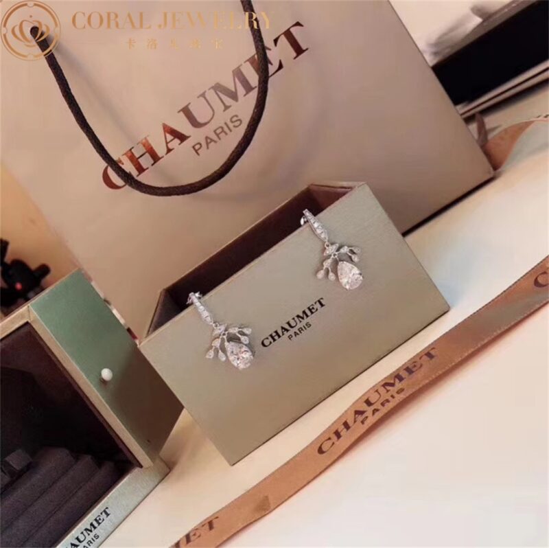 Chaumet 082612 Joséphine Aigrette Impériale Earrings Platinum Diamonds 3