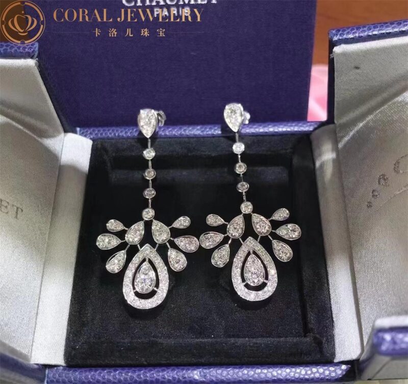 Chaumet Joséphine Aigrette Impériale Earrings 083102 White Gold Diamonds 4