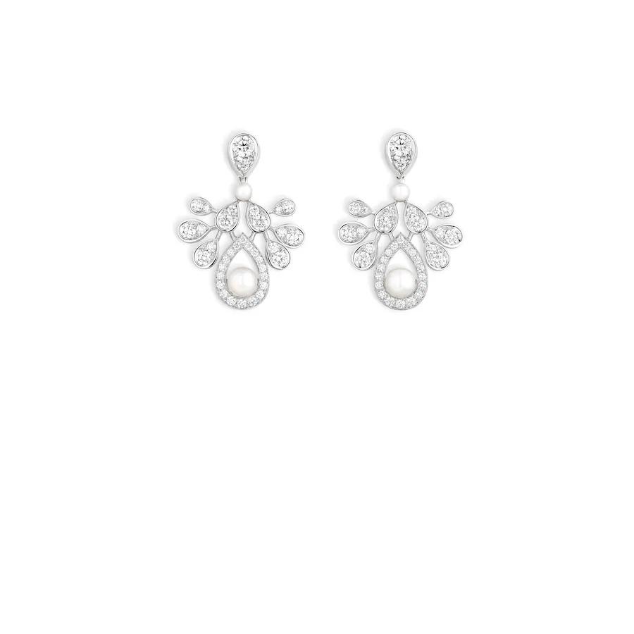 Chaumet 083251 Joséphine Aigrette Impériale Earrings White Gold Pearls ...