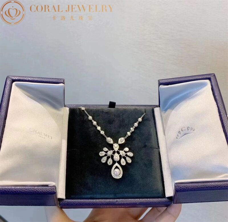 Chaumet 083253 Joséphine Aigrette Impériale Long Necklace White Gold Pearls Diamonds 8