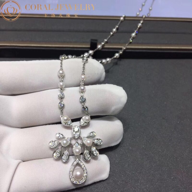 Chaumet 083253 Joséphine Aigrette Impériale Long Necklace White Gold Pearls Diamonds 5