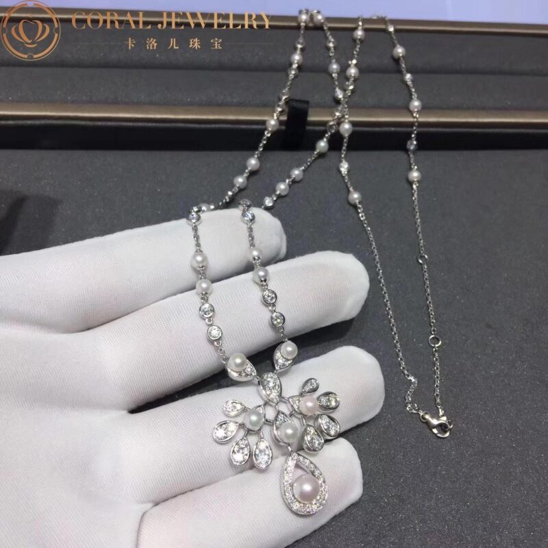 Chaumet 083253 Joséphine Aigrette Impériale Long Necklace White Gold Pearls Diamonds 3