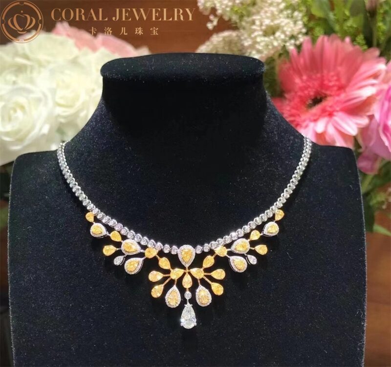 Chaumet 083103-1 Joséphine Aigrette Impériale Necklace White Gold,Yellow Diamonds 7