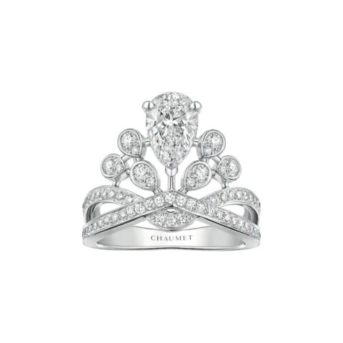 Chaumet Joséphine Aigrette Impériale Ring J3RQ00 Platinum Diamonds 1