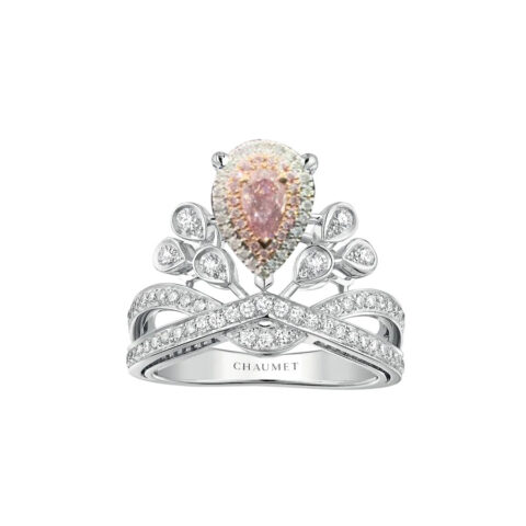 Chaumet Joséphine Aigrette Impériale Ring Platinum Pink diamonds1
