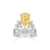 Chaumet Joséphine Aigrette Impériale Ring 082895 Platinum yellow diamond diamonds 1