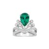 Chaumet Joséphine Aigrette Impériale Ring 082677 Platinum Emerald Diamonds 1