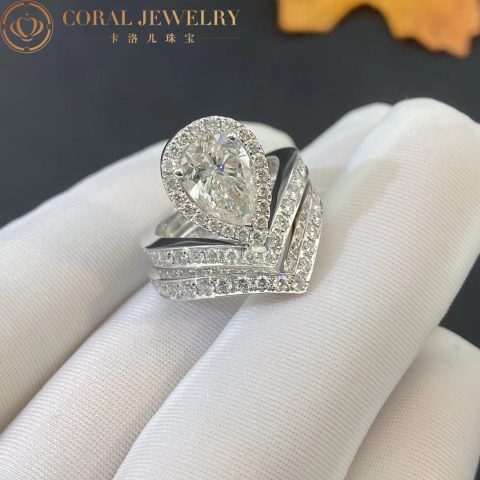 Chaumet Joséphine Aigrette Ring J84092-083590 Platinum, Diamonds Combination Rings 1