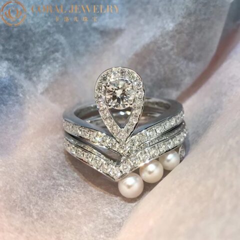 Chaumet Josephine Aigrette Ring 083510-083290 White Gold Diamond Combination Rings9