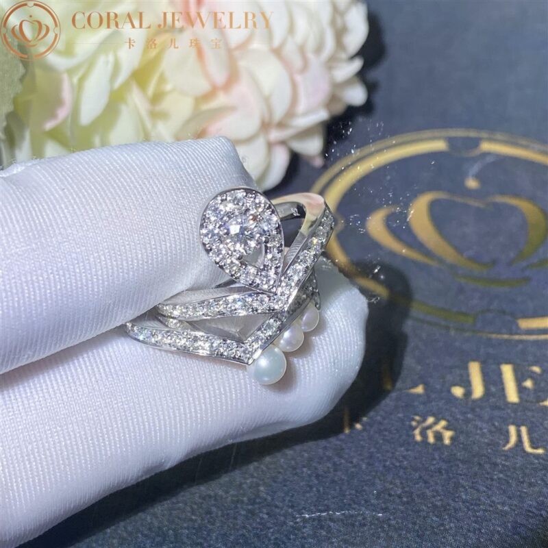 Chaumet Josephine Aigrette Ring 083510-083290 White Gold Diamond Combination Rings3