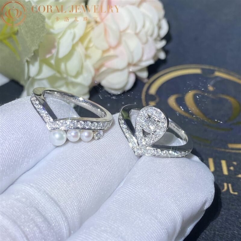 Chaumet Josephine Aigrette Ring 083510-083290 White Gold Diamond Combination Rings2