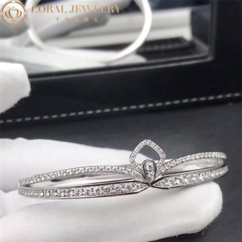 Chaumet 082841 Joséphine Eclat Floral 18ct white-gold and diamond bracelet 7
