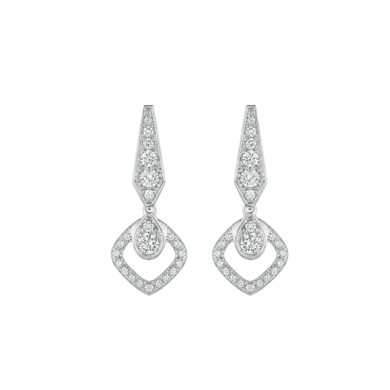 Chaumet Joséphine Eclat Floral 082674 Earrings White Gold Diamonds 1