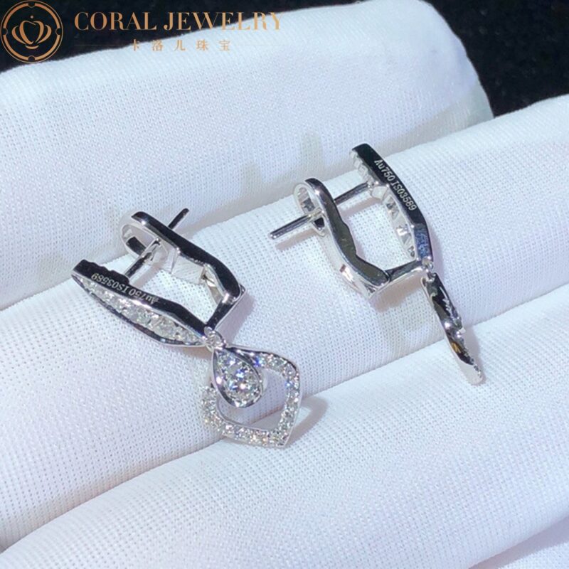 Chaumet Joséphine Eclat Floral 082674 Earrings White Gold Diamonds 4