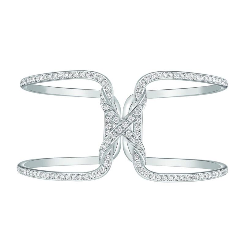 Chaumet 082221 Liens Openworked Bracelet White Gold Diamonds 1